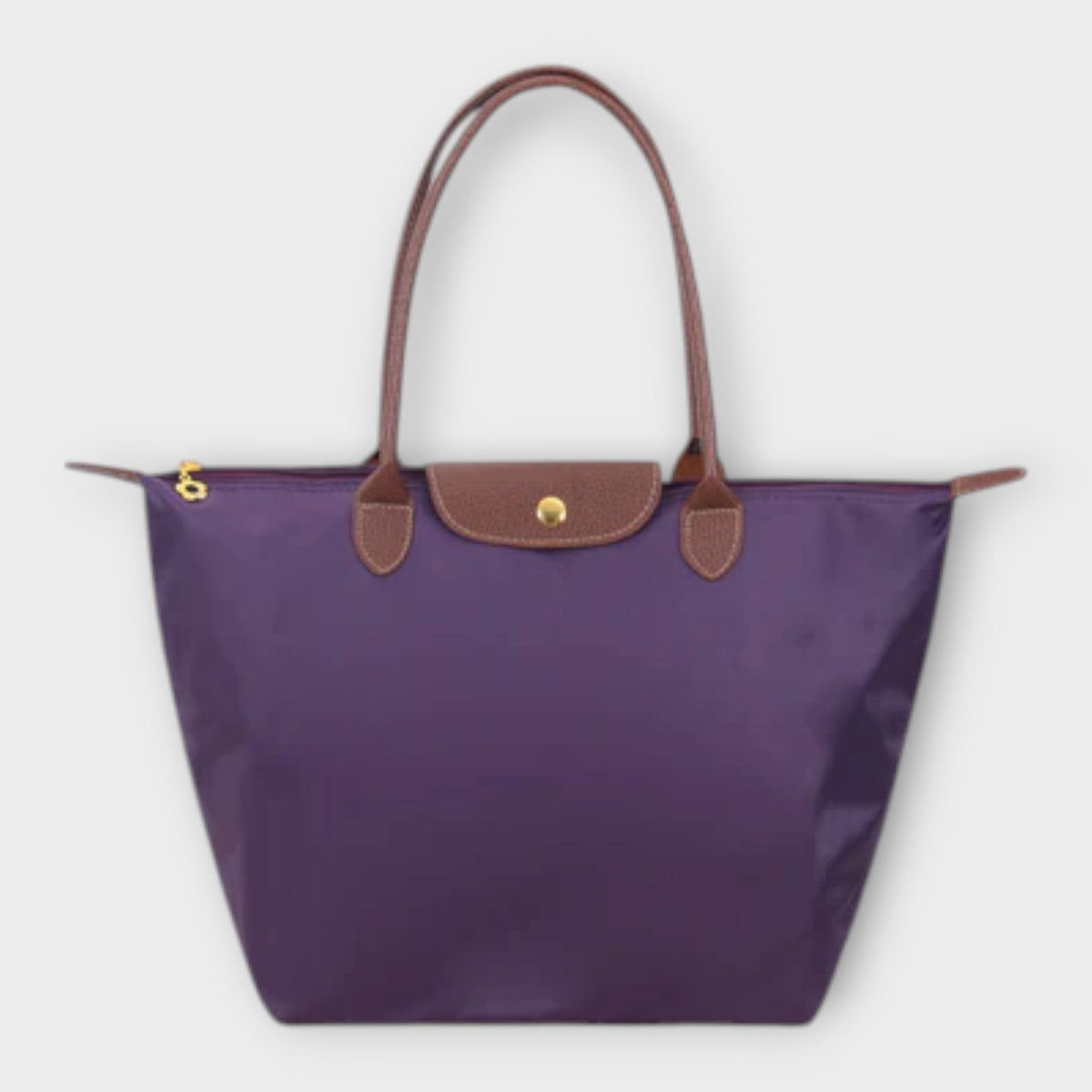 Teresa bolso de hombro de tela oxford morado